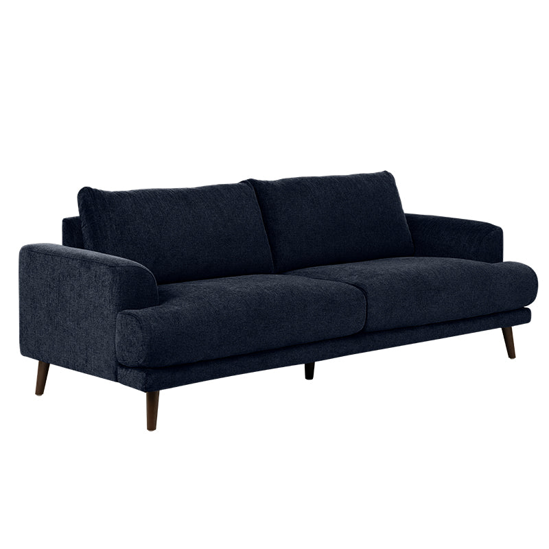 Bianca 3 Seater Fabric Sofa - Navy