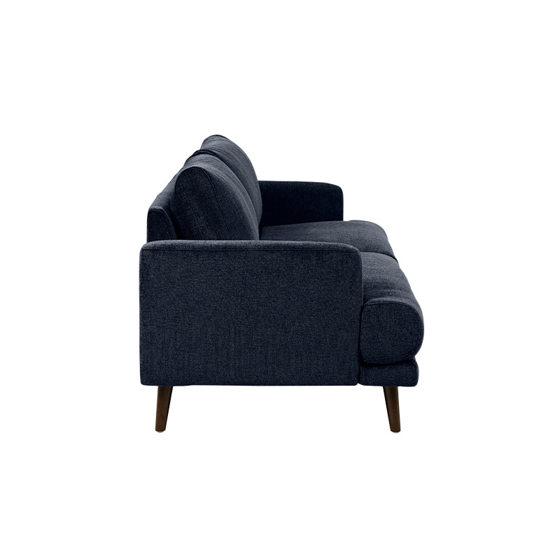 Bianca 3 Seater Fabric Sofa - Navy