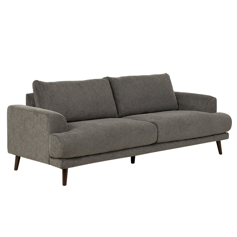 Bianca 3 Seater Fabric Sofa - Dark Grey