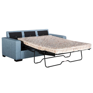 Billy 3 Seater Fabric Sofa Bed - Steel Blue