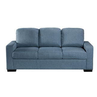 Billy 3 Seater Fabric Sofa Bed - Steel Blue