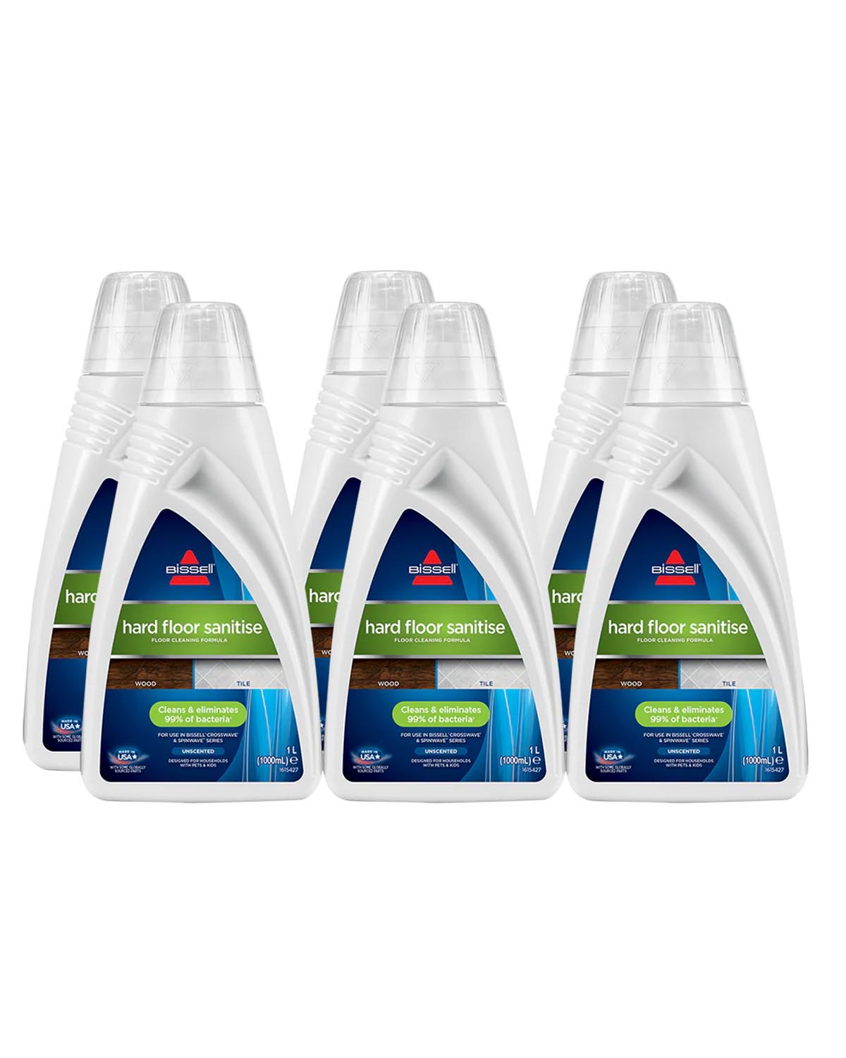 Bissell Hard Floor Sanitising Solution 2532 (Six Pack)