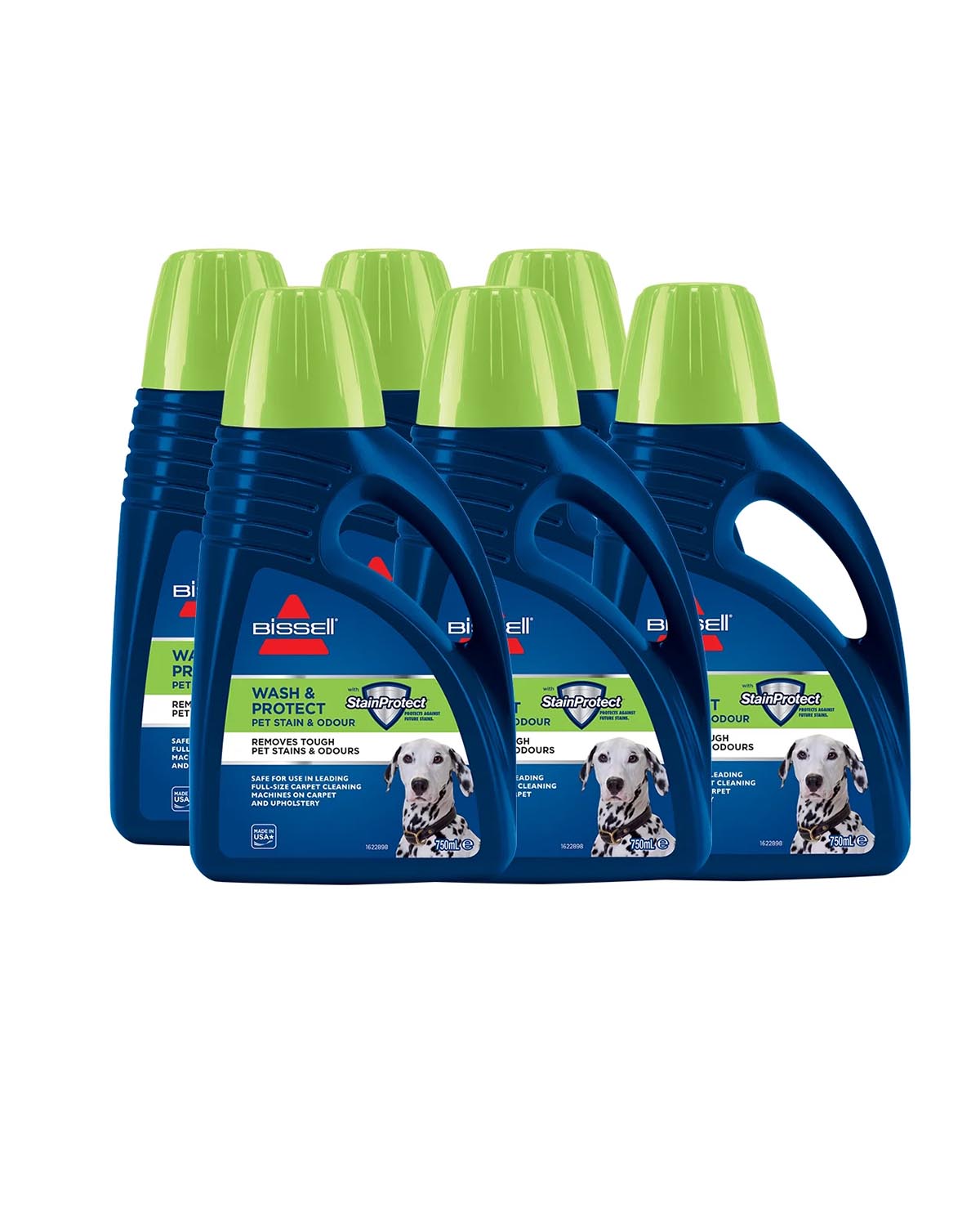 Bissell Wash & Protect Pet Stain Formula 99K5E Six Pack