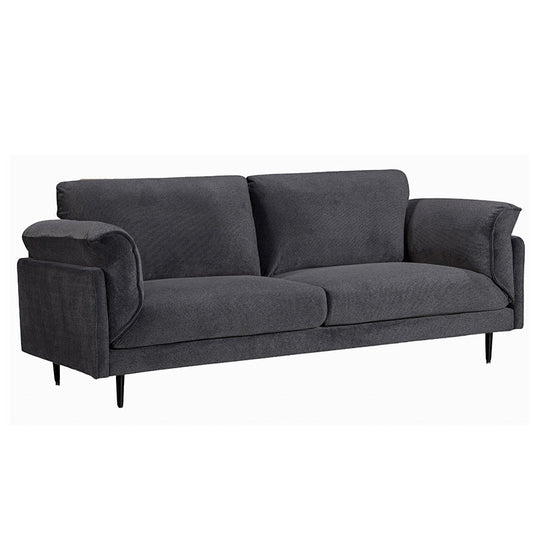 Bodhi 3 Seater Sofa Lounge - Dark Grey Fabric