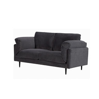 Bodhi 2 Seater Sofa Lounge - Dark Grey Fabric