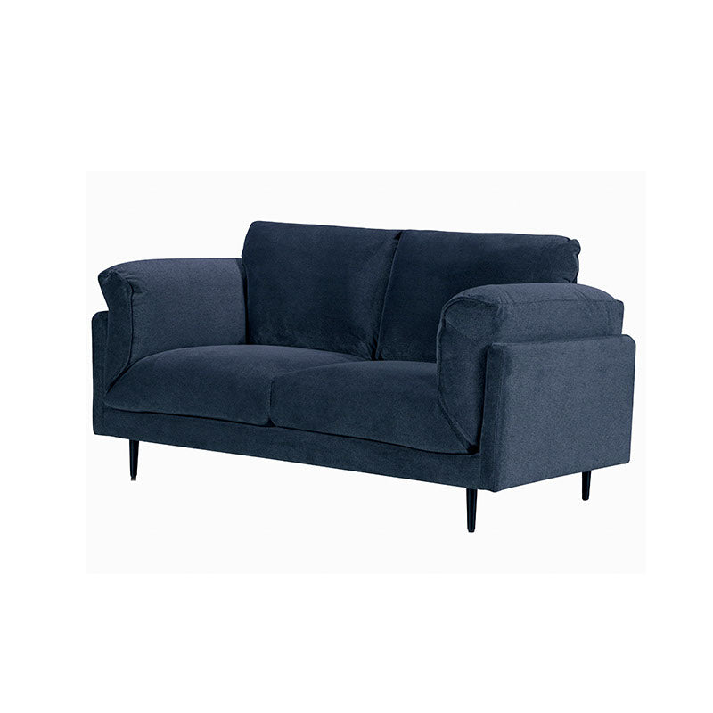 Bodhi 2 Seater Sofa Lounge - Navy Blue Fabric