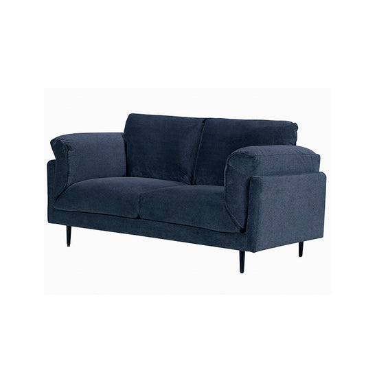 Bodhi 2 Seater Sofa Lounge - Navy Blue Fabric