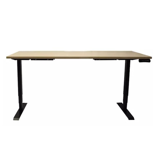 Boost Light Height Adjustable Sit/Stand Desk - Oak/Black