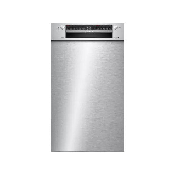 Bosch 45cm Series 6 Built-Under Slimline Dishwasher - Stainless Steel