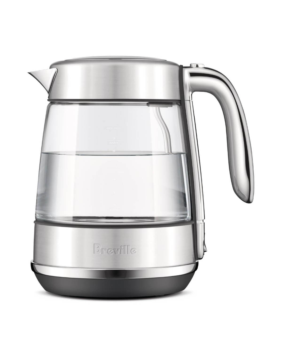 Breville 1.7L the Crystal Luxe Glass Kettle - Stainless Steel