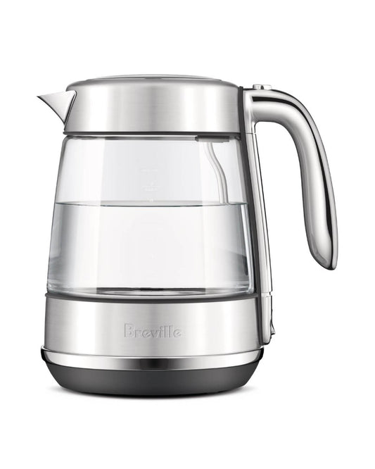Breville 1.7L the Crystal Luxe Glass Kettle - Stainless Steel