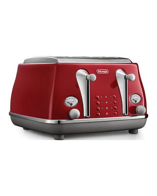 DeLonghi Icona Capitals 4 Slice Toaster - Tokyo Red