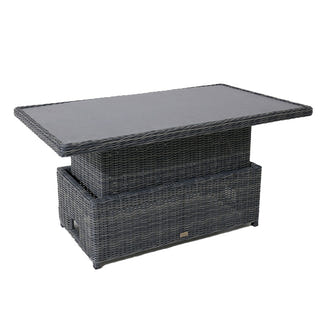 Buenos Aires 4 Piece Outdoor Recliner Sofa Set with Lift Ceramic Tabletop - Castle Grey/Grey