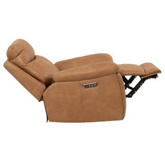 California Electric Recliner Fabric Armchair - Tan