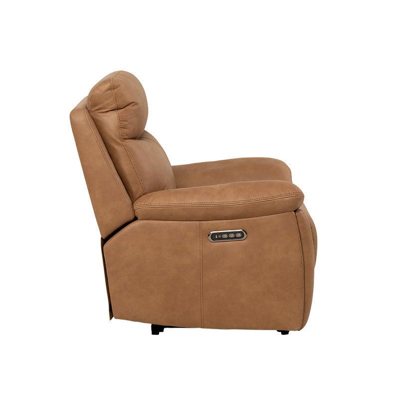 California Electric Recliner Fabric Armchair - Tan