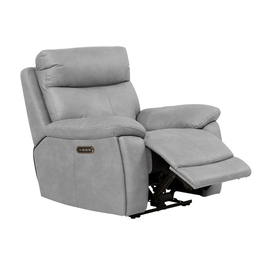 California Electric Recliner Fabric Armchair - Ghost