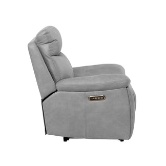 California Electric Recliner Fabric Armchair - Ghost