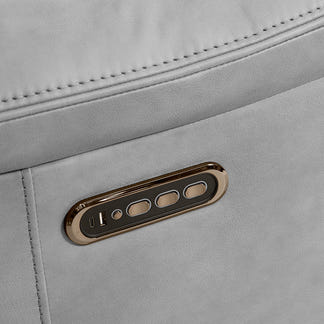 California Electric Recliner Fabric Armchair - Ghost