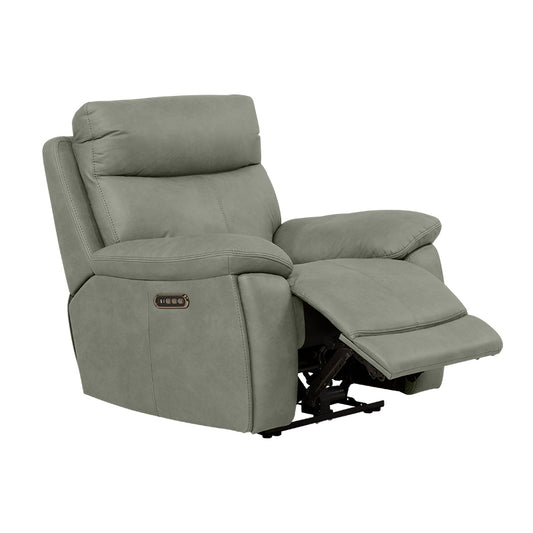 California Electric Recliner Fabric Armchair - Olive