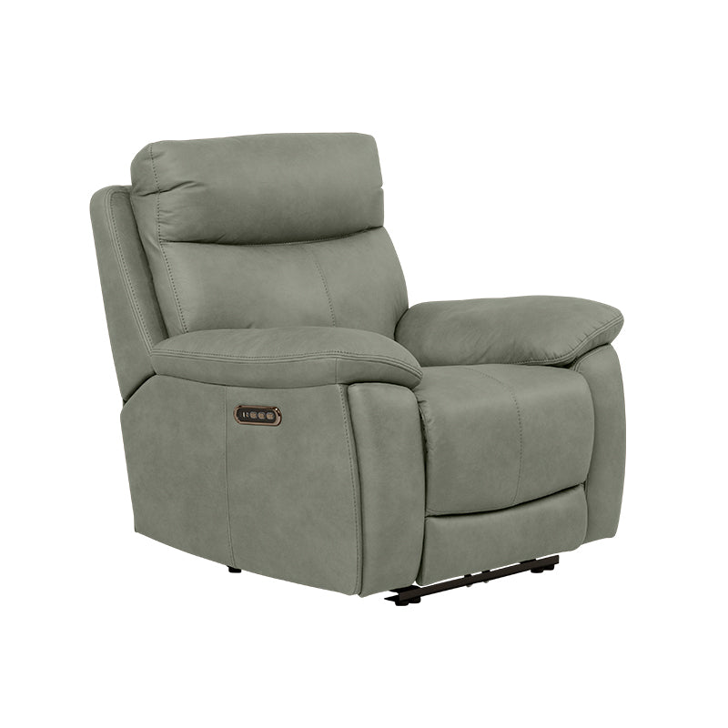 California Electric Recliner Fabric Armchair - Olive