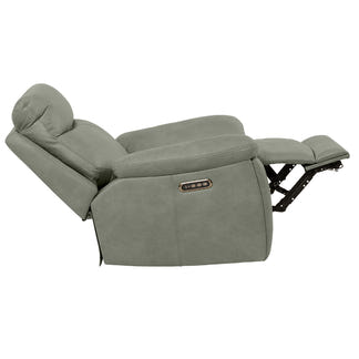 California Electric Recliner Fabric Armchair - Olive