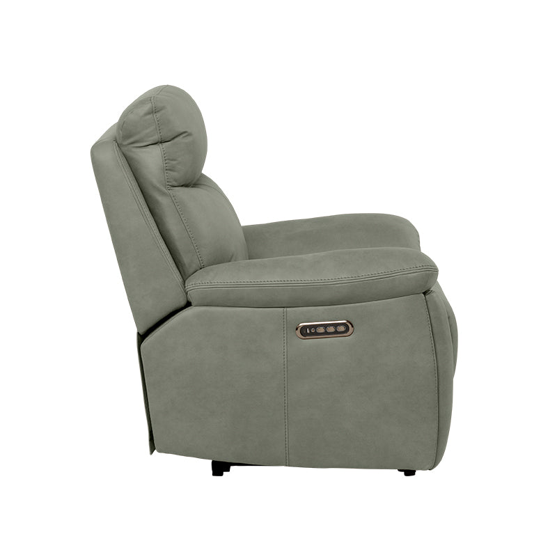 California Electric Recliner Fabric Armchair - Olive