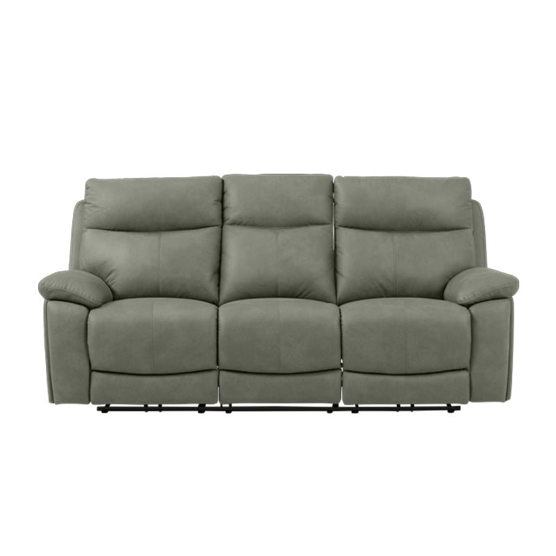 California 3 Seater Electric Fabric Recliner Sofa - Olive