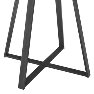 Capri 115cm Round Dining Table - Oak/Black