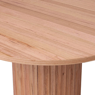 Caesar 135cm Round Dining Table - Messmate/Natural