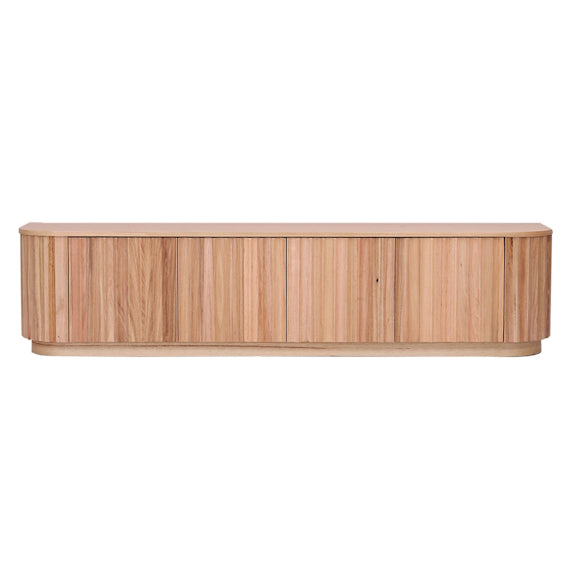 Ceasar 2062mm Timber Entertainment Unit - Messmate/Natural