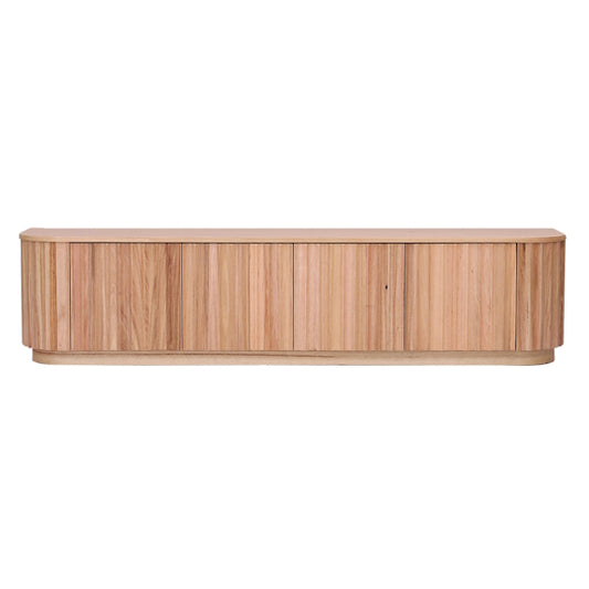 Ceasar 2062mm Timber Entertainment Unit - Messmate/Natural