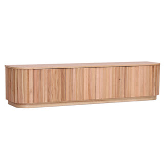 Ceasar 2062mm Timber Entertainment Unit - Messmate/Natural