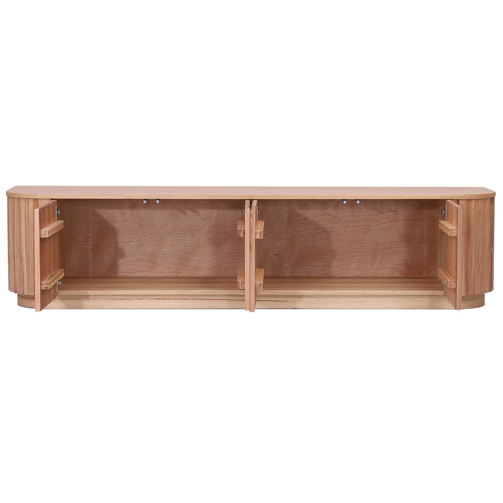 Ceasar 2062mm Timber Entertainment Unit - Messmate/Natural