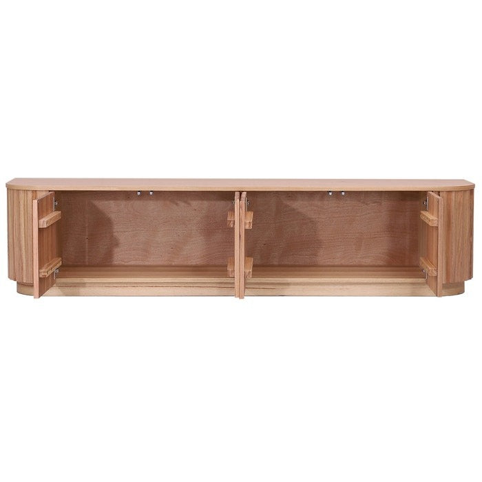 Ceasar 2062mm Timber Entertainment Unit - Messmate/Natural