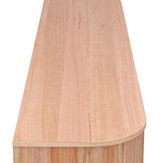 Ceasar 2062mm Timber Entertainment Unit - Messmate/Natural