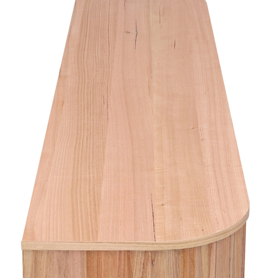 Ceasar 2062mm Timber Entertainment Unit - Messmate/Natural