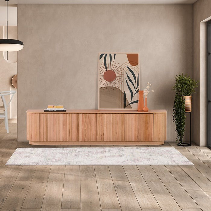 Ceasar 2062mm Timber Entertainment Unit - Messmate/Natural