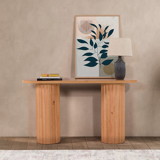 Caesar 150cm Timber Hall Table - Messmate/Natural