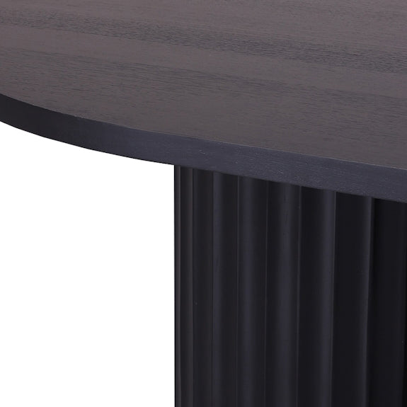 Caesar 240cm Dining Table - Messmate/Black
