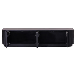 Caesar 2062mm Timber Entertainment Unit - Messmate/Black
