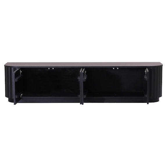 Caesar 2062mm Timber Entertainment Unit - Messmate/Black