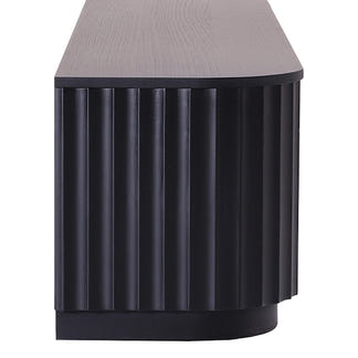 Caesar 2062mm Timber Entertainment Unit - Messmate/Black