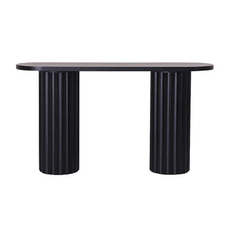 Caesar 150cm Timber Hall Table - Messmate/Black