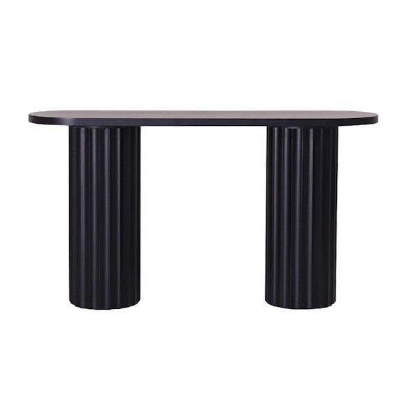 Caesar 150cm Timber Hall Table - Messmate/Black
