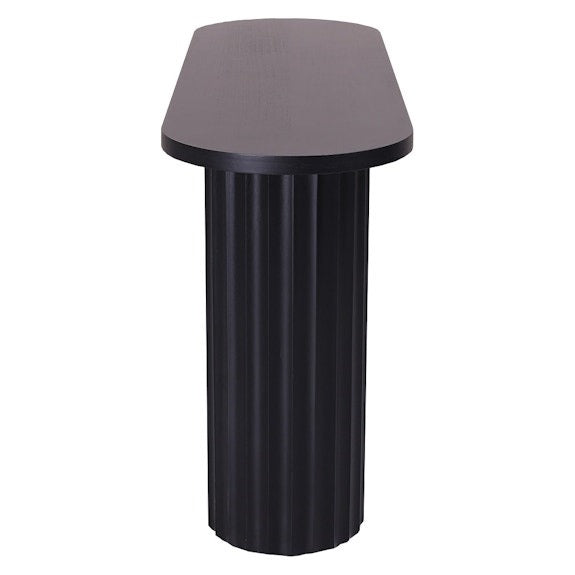 Caesar 150cm Timber Hall Table - Messmate/Black