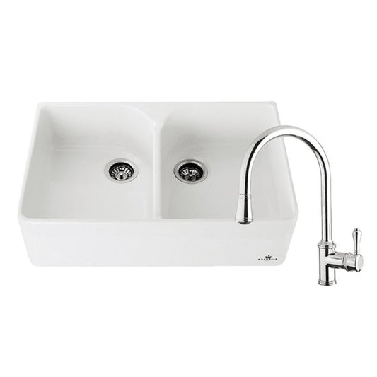 Abey Chambord Clotaire Double Bowl Sink Pack