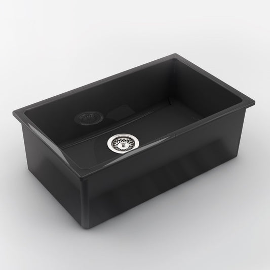 Chambord 760X1460X255MM Constance IV Fireclay Sink - Black
