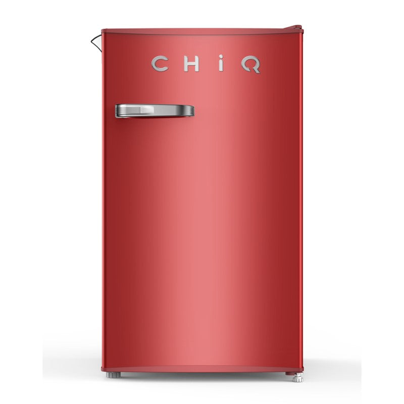 CHiQ 90L Bar Fridge - Red (Retro Style)
