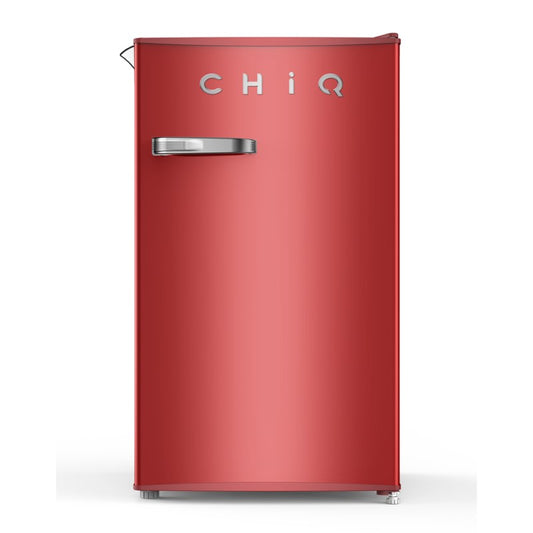CHiQ 90L Bar Fridge - Red (Retro Style)