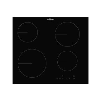Chef 60cm 4 Zone Ceramic Cooktop - Black